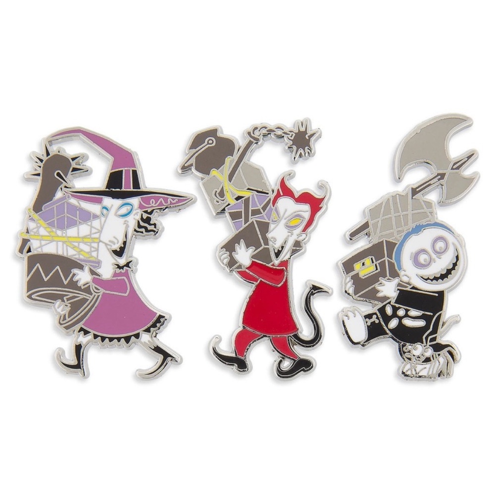Nightmare Before Christmas Disney Pin Set - lock shock & barrel NEW